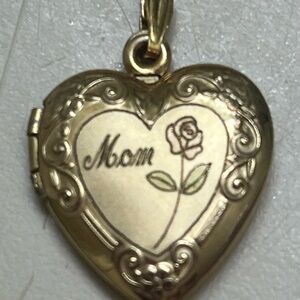 Gold Heart Locket Pendant